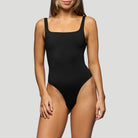 Cameltoe proof thong bodysuit