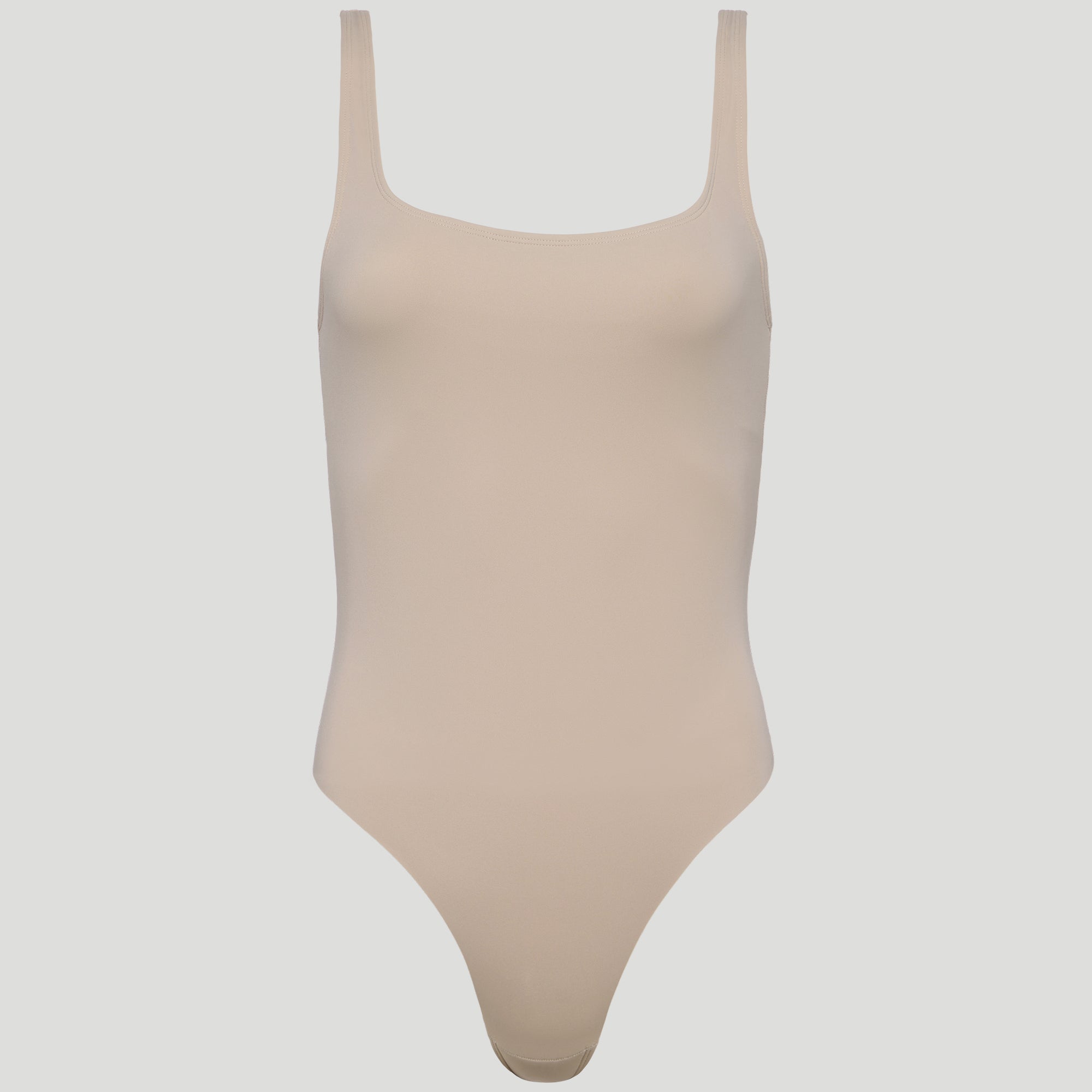 Cameltoe proof thong bodysuit